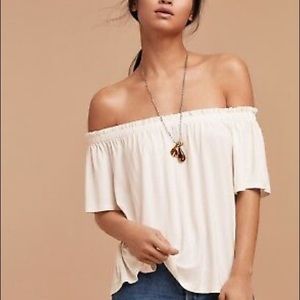 Aritzia Wilfred off the shoulder top